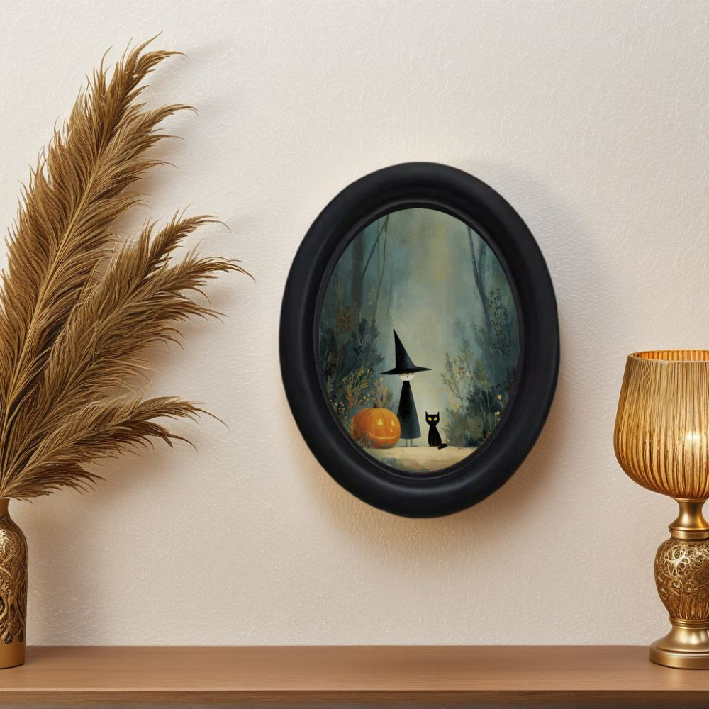 Office Furniture For Home - Trójwymiarowa, vintage'owa dekoracja ścienna na Halloween