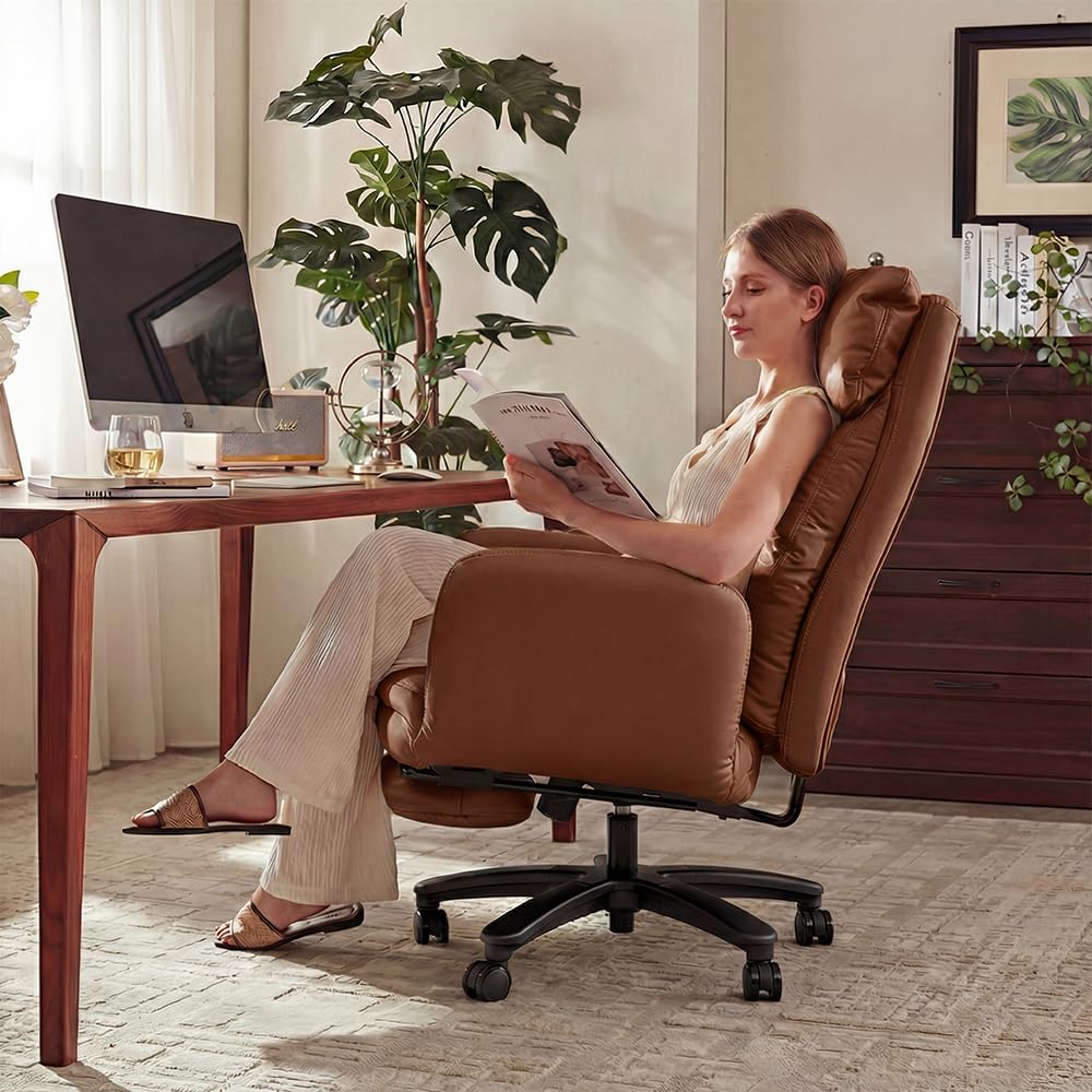 Office Furniture Plus - Krzesło biurowe z oparciem na nogi,
