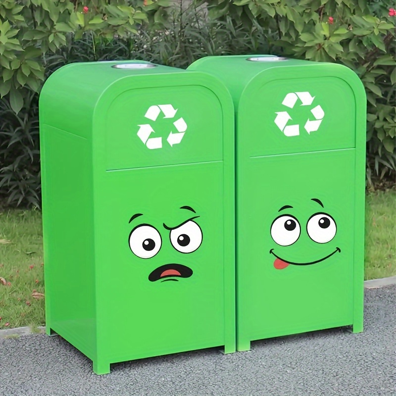 Office Furniture Recycling - 4 szt. Naklejki na kosz na