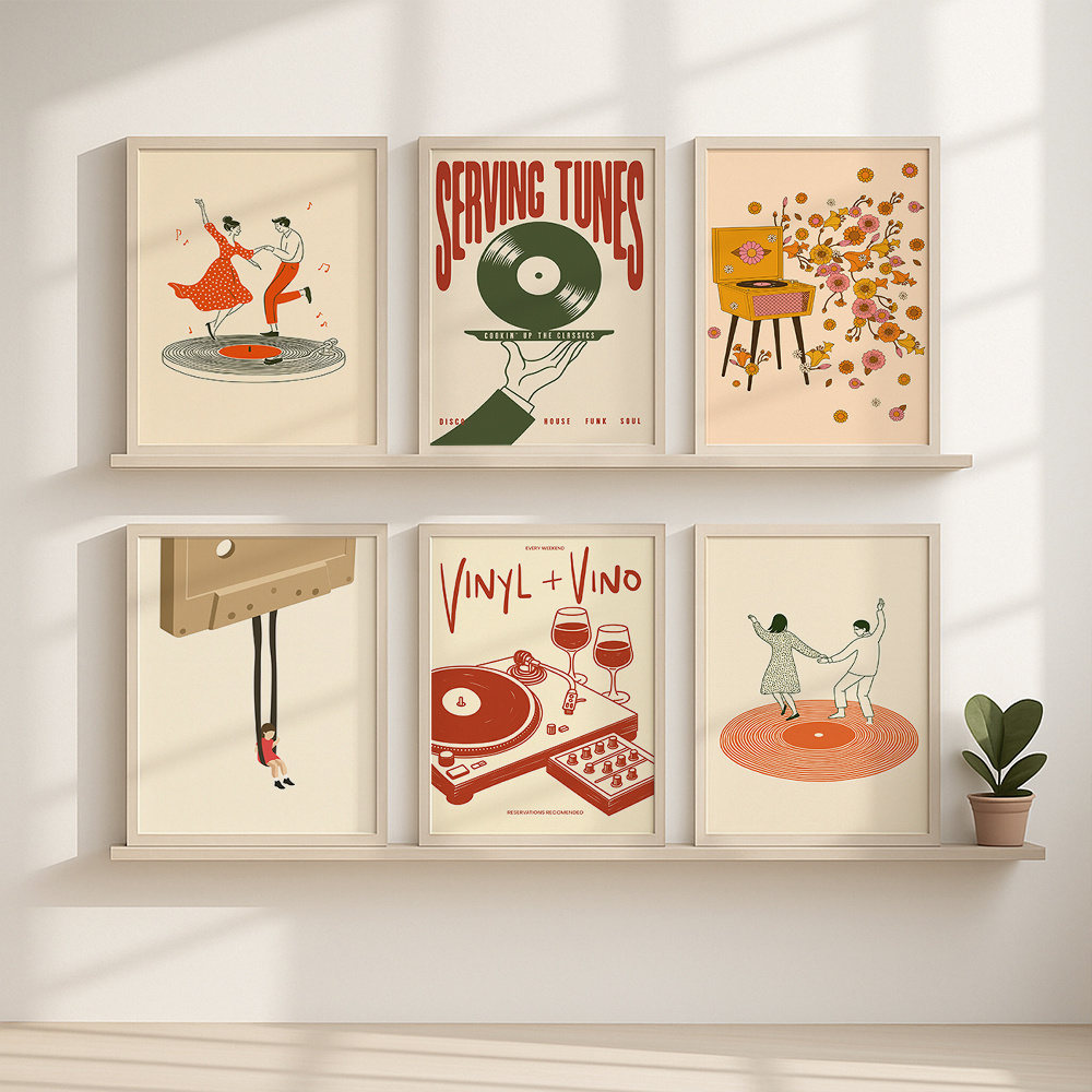 1 szt. Vintage Plakat Muzyczny – Office Furniture For Home recenzja i cena