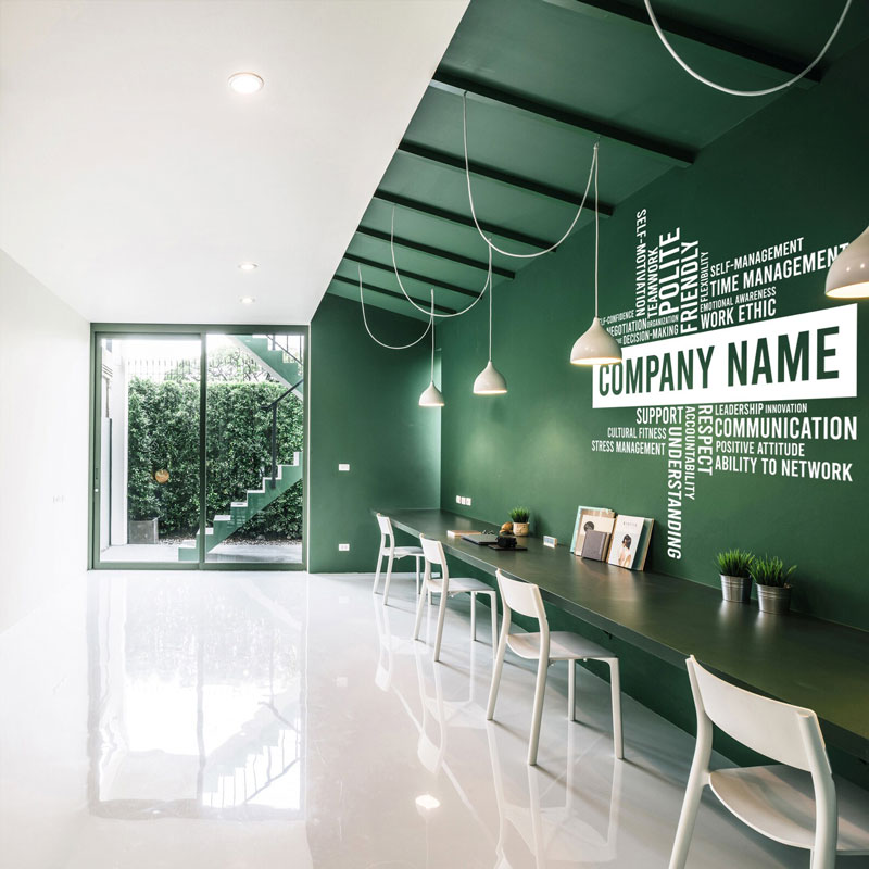 Naklejka winylowa na ścianę z  – Office Furniture Names recenzja i cena