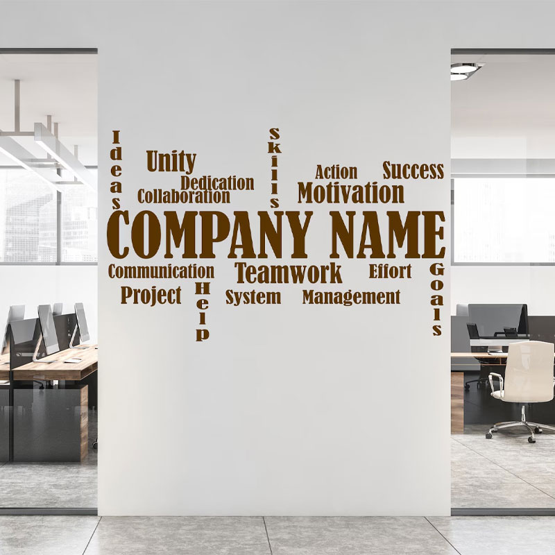 Naklejka ścienna z możliwością – Office Furniture Names recenzja i cena