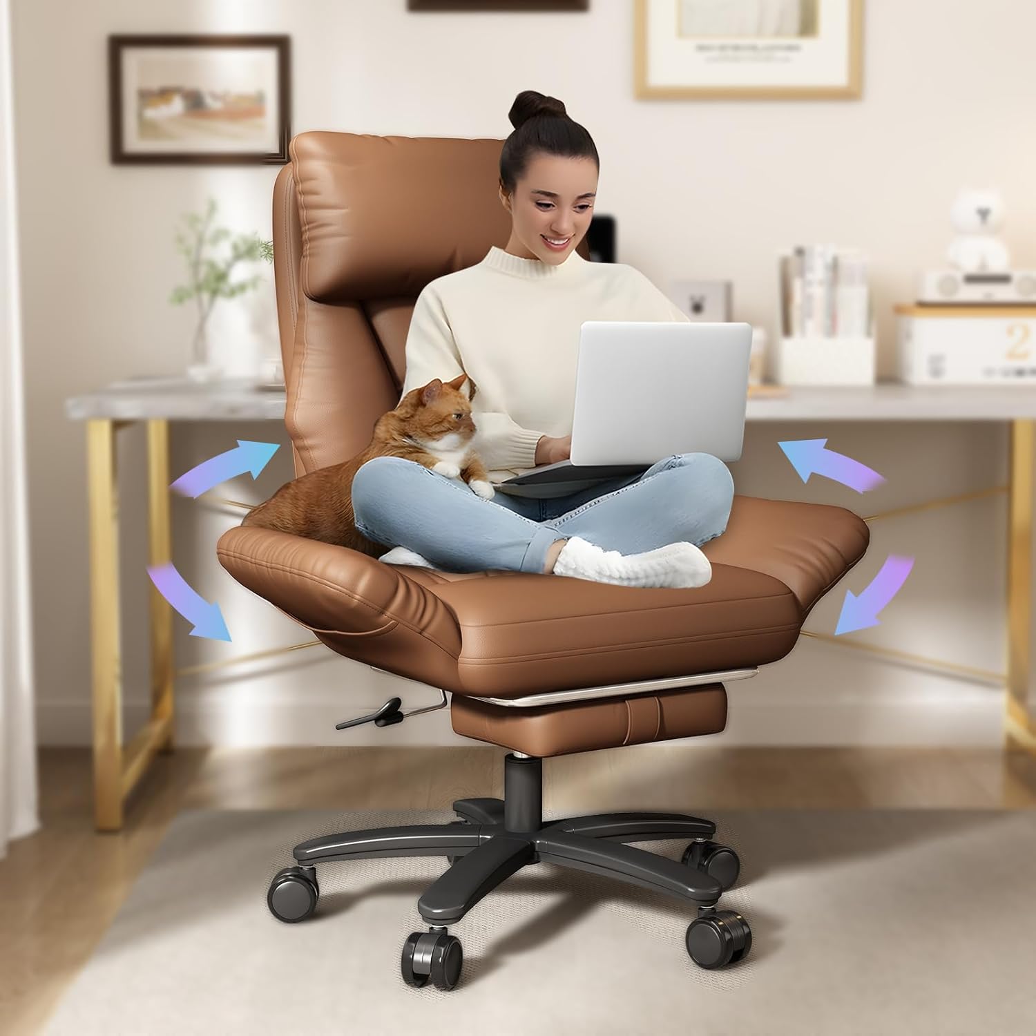 Krzesło biurowe z oparciem na  – Office Furniture Plus recenzja i cena