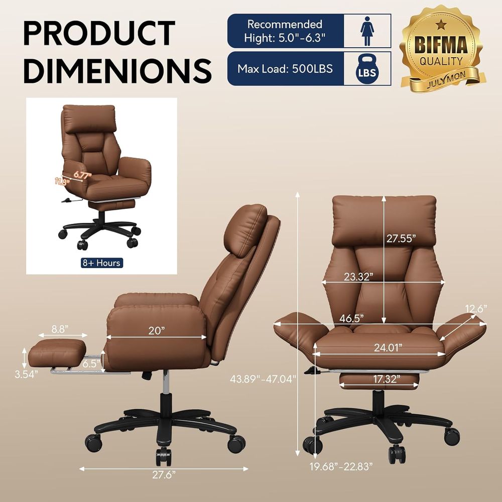 Krzesło biurowe z podnóżkiem,  – Office Furniture Plus recenzja i cena