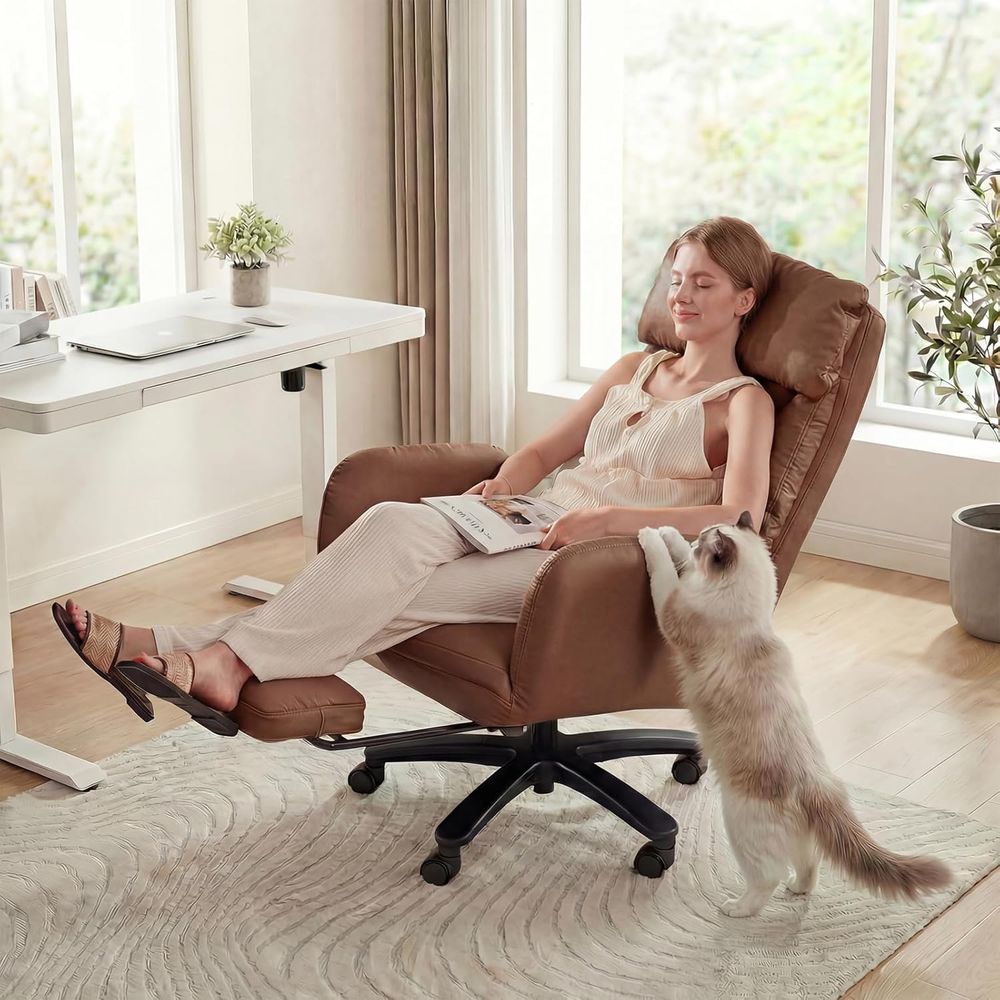 Krzesło biurowe z podnóżkiem,  – Office Furniture Plus recenzja i cena