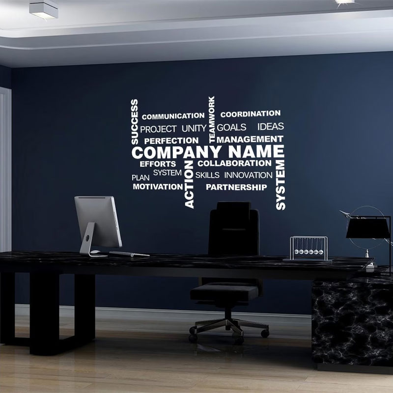 Naklejka ścienna z możliwością – Office Furniture Names recenzja i cena