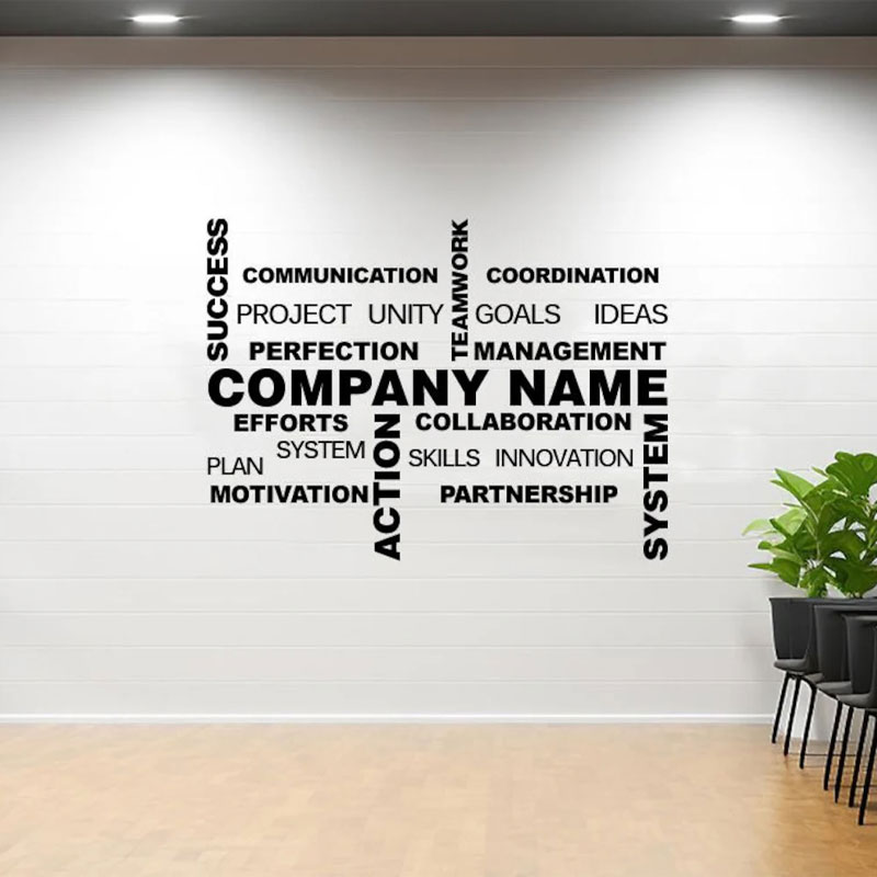 Naklejka ścienna z możliwością – Office Furniture Names recenzja i cena