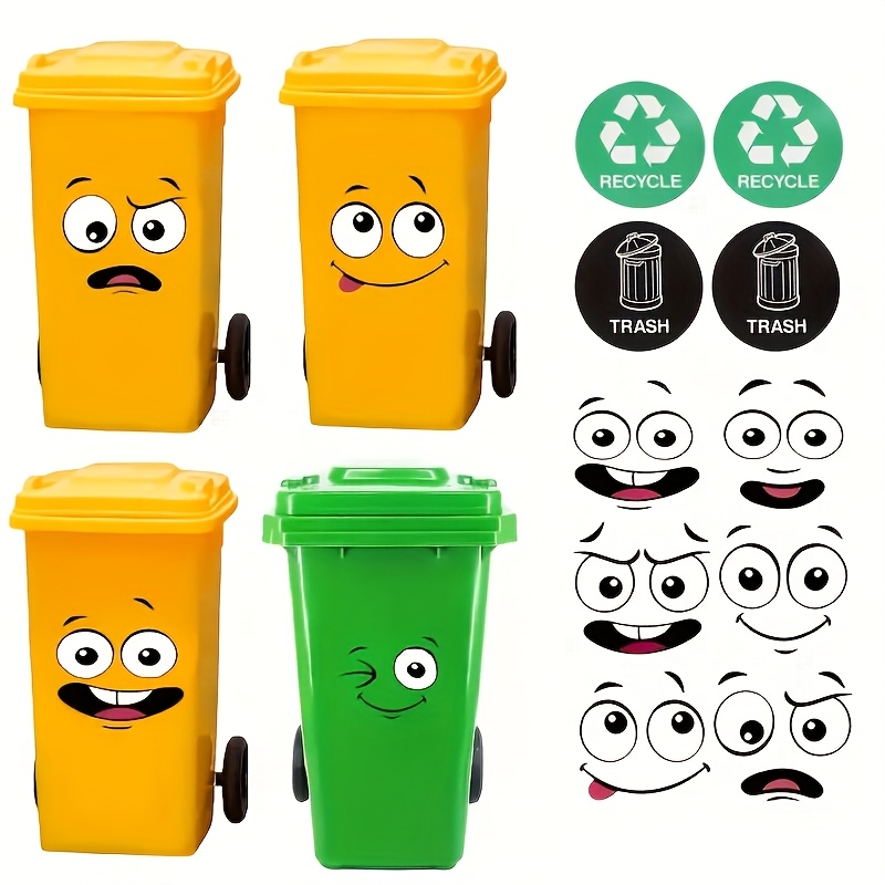 4 szt. Naklejki na kosz na śmi – Office Furniture Recycling recenzja i cena